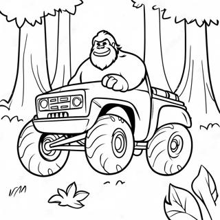 Bigfoot Monster Truck Page Coloring Pages