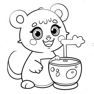 Cute Qiqi With Magic Potion Coloring Page 73563-59087