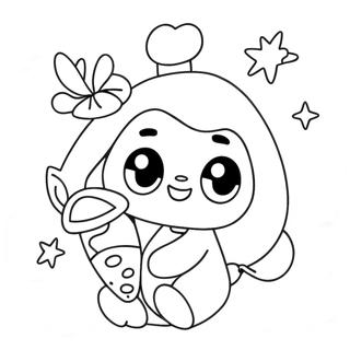 Cute Qiqi With Magic Potion Coloring Page 73563-59088