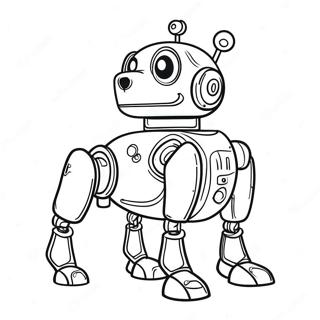 Robot Dog Coloring Page 73592-59102