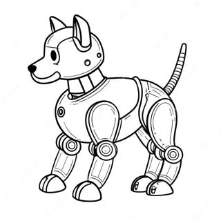 Robot Dog Coloring Page 73592-59104