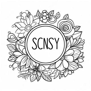 Scentsy Logo Coloring Page 73602-59111