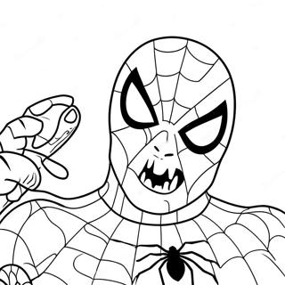 Zombie Spiderman Coloring Page 73612-59119