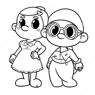 Miss Bianca And Bernard Adventure Coloring Page 73623-59132