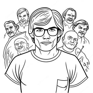 Creepy Jeffrey Dahmer Coloring Page 73633-59138