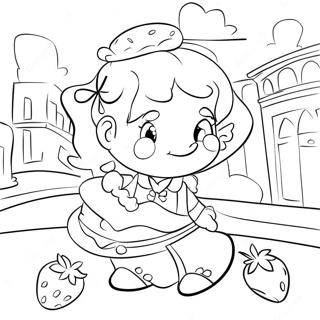 Strawberry Shortcake Berry In The Big City Coloring Pages