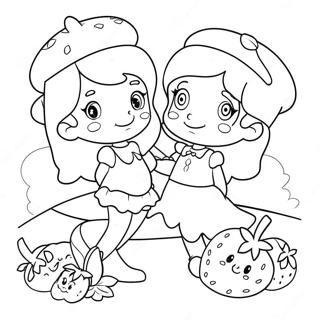 Strawberry Shortcake Berry In The Big City Coloring Pages