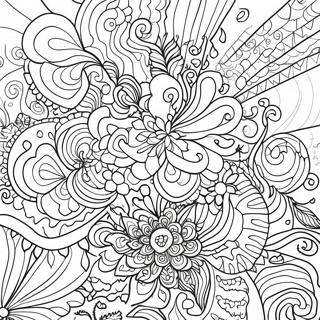 Stoner Trippy Patterns Coloring Page 73702-59190