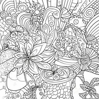 Stoner Trippy Patterns Coloring Page 73702-59192