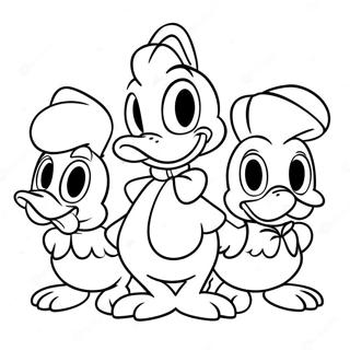 Donald Duck And Friends Coloring Page 73713-59206