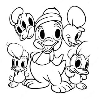 Donald Duck And Friends Coloring Page 73713-59207