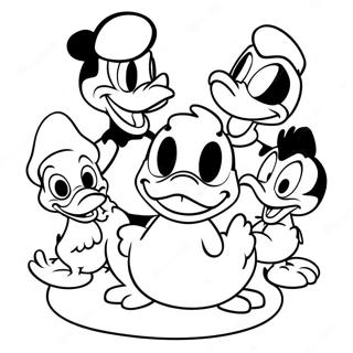 Donald Duck And Friends Coloring Page 73713-59208