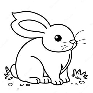 Bunny Printout Coloring Page 7371-6233