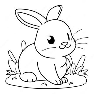 Bunny Printout Coloring Page 7371-6234