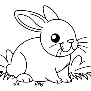 Bunny Printout Coloring Page 7371-6236