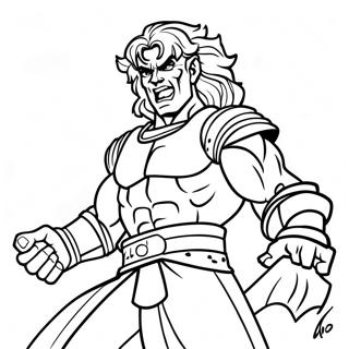 Dio In Epic Battle Coloring Page 73723-59213