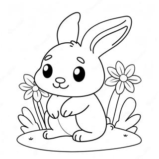 Bunny Printout Coloring Pages