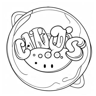 Candy Crush Logo Coloring Page 73752-59232