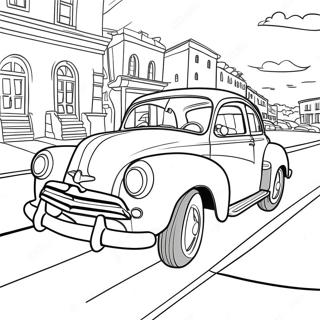 Retro Car Coloring Page 73762-59235