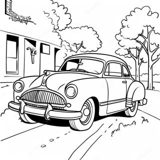 Retro Car Coloring Page 73762-59236