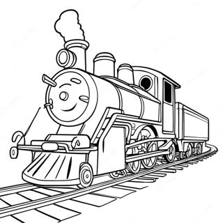 Vintage Toy Train Coloring Page 73763-59241