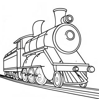 Vintage Toy Train Coloring Page 73763-59244