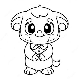 Cute Mal Character Coloring Page 73783-59254