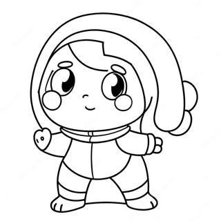 Cute Mal Character Coloring Page 73783-59255