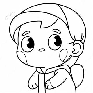 Cute Mal Character Coloring Page 73783-59256