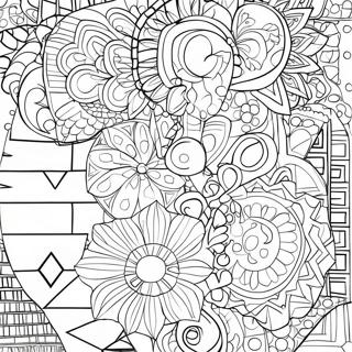 Easy Pattern Coloring Pages