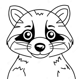 Raccoon Coloring Page 7381-6239