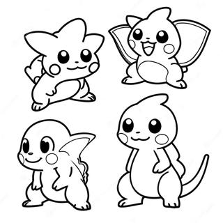 Pokemon Evolution Coloring Page 73822-59286