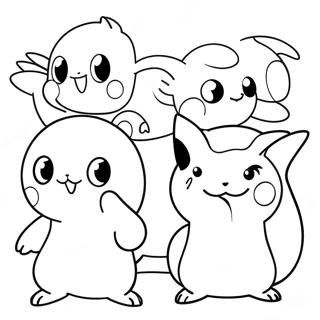 Pokemon Evolution Coloring Page 73822-59287