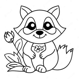 Raccoon Coloring Pages