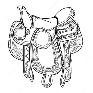 Horse Saddle Coloring Pages