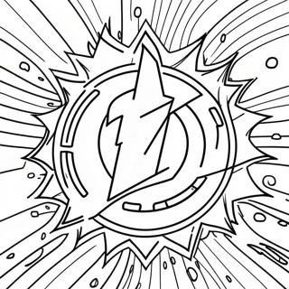 Tampa Bay Lightning Logo Coloring Page 73842-59303