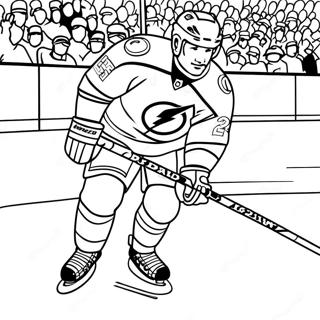 Tampa Bay Lightning Player In Action Coloring Page 73843-59305