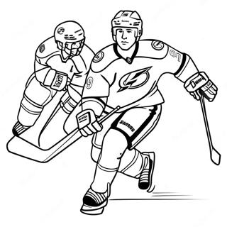 Tampa Bay Lightning Player In Action Coloring Page 73843-59308