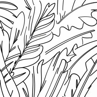 Colorful Palm Leaves Coloring Page 73853-59319