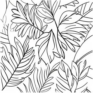 Colorful Palm Leaves Coloring Page 73853-59320