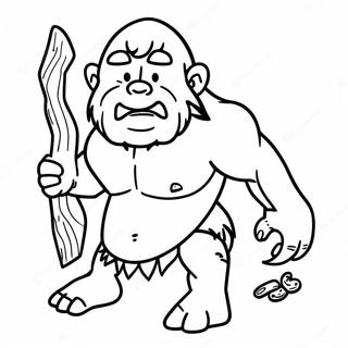 Caveman Coloring Page 73882-59336