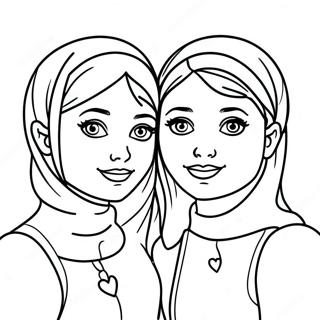 Sisters Forever Coloring Pages