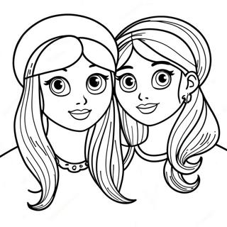 Sisters Forever Coloring Page 73902-59346