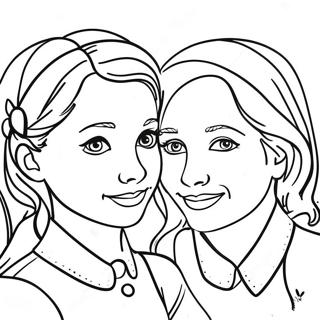 Sisters Forever Coloring Page 73902-59348