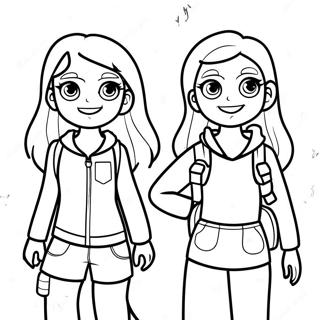 Adventurous Sisters Coloring Page 73903-59357