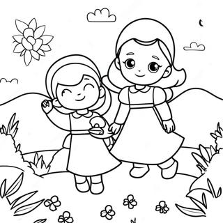 Adventurous Sisters Coloring Page 73903-59359