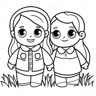 Adventurous Sisters Coloring Page 73903-59360