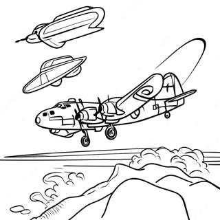 B 17 Bomber Coloring Page 73922-59368