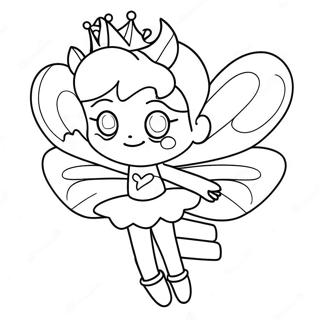 Sparkly Pinkalicious Fairy Coloring Page 7392-6062