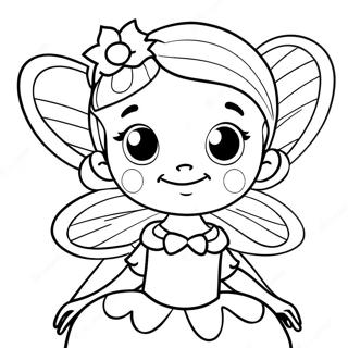 Sparkly Pinkalicious Fairy Coloring Page 7392-6253